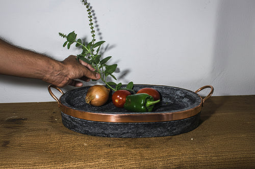 Assadeira em Pedra Sabão M