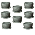 8 Soapstone Bowls 500 ML – With Saucer