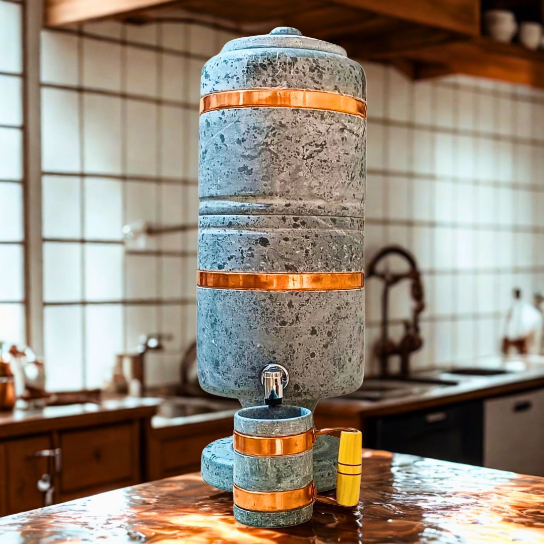 Luxury 10L Soapstone Water Filter with Pure Copper