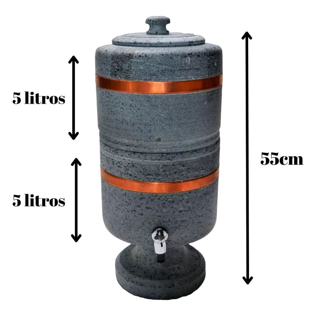 Luxury 10L Soapstone Water Filter with Pure Copper