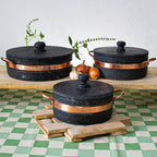 Conjunto 3 Panelas de Pedra Sabão 1L | 2L | 3L + Brinde