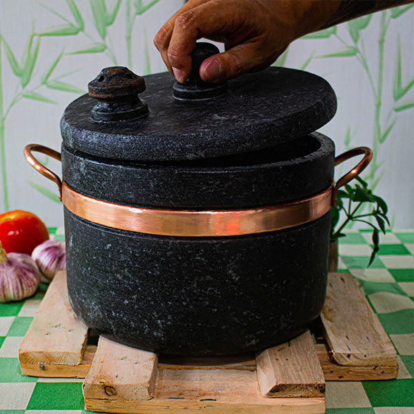 Panela de pressão de Pedra Sabão - 6 Litros